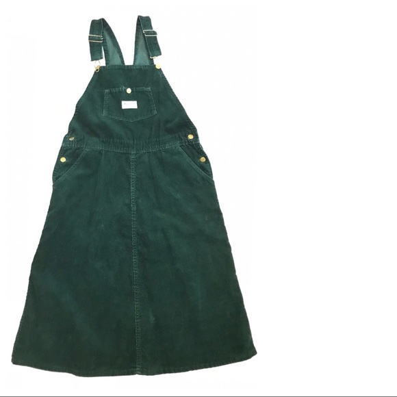 madewell corduroy overall dress